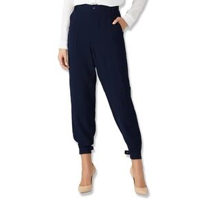 ⭐️TRINA TURK Barrier Islands Straight Leg Cargo Pants Navy